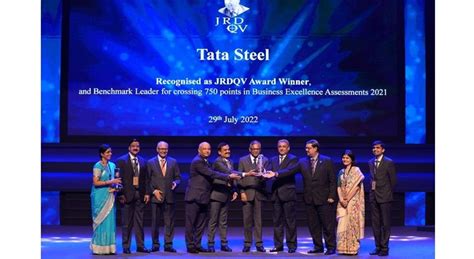 TATA STEEL RECEIVES PRESTIGIOUS JRDQV AWARD - MUNDOLATAS