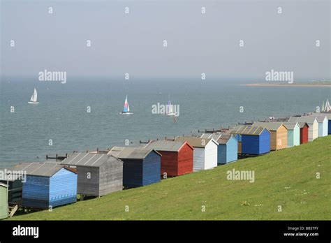 Beach Huts Whitstable Stock Photo - Alamy