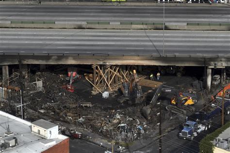 Arson likely caused fire that damaged vital artery of Los Angeles ...