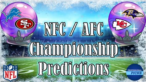 NFC & AFC Championship Predictions | NFL Playoff Picks 2023/2024 - YouTube