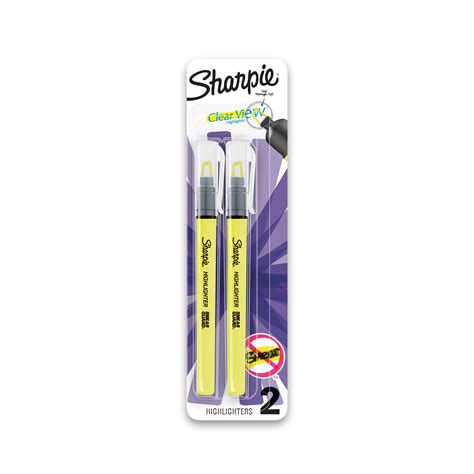 Sharpie Highlighter, Clear View Highlighter with See-Through Chisel Tip ...