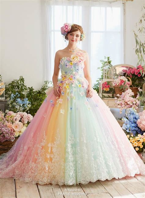 pastel wedding dress colors - Jammie Dow