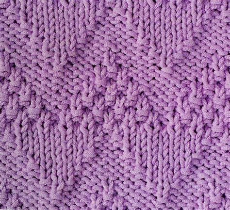 Moss Stitch Chevron Knitting Stitch Free - Knitting Kingdom