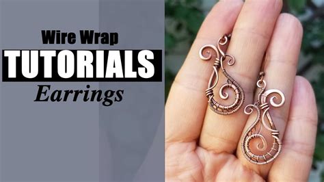 Wire Wrap Earrings TUTORIAL - YouTube