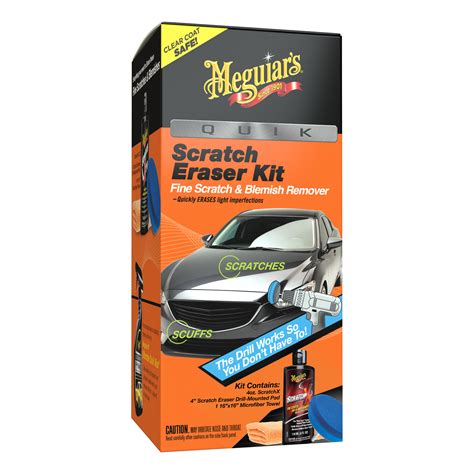 Meguiar's Quik Scratch Eraser Kit – All in One Kit to Remove Fine Blemishes - G190200, Kit ...