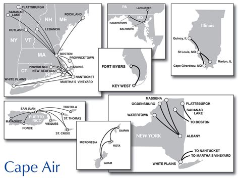 Cape Air 2010 Route Maps