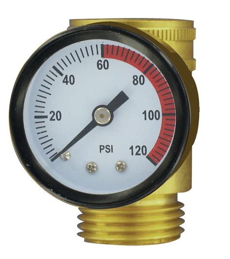 Water Pressure Gauge, Brass, Lead-Free, Carded - Valterra.com