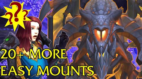 EASY MOUNTS - 20+ More Easy To Get Mounts in World of Warcraft - YouTube