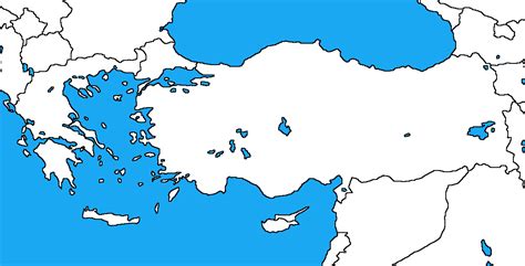 Blank map of Greece and Turkey by DinoSpain on DeviantArt