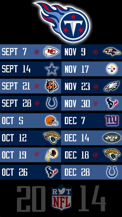 🔥 [50+] Tennessee Titans 2015 Schedule Wallpapers | WallpaperSafari