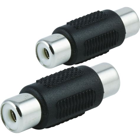 onn. Audio/Video RCA Extension Adapters, For RCA Cables, 2 Pack ...