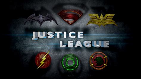 Justice League Movie Logos In the Style of Man of Steel