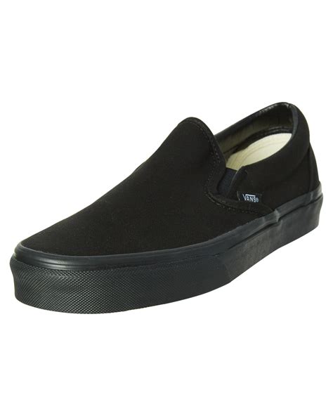 Vans Mens Classic Slip On Shoe - Black Black | SurfStitch