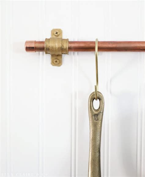 DIY Copper Kitchen Rod - Ella Claire & Co.