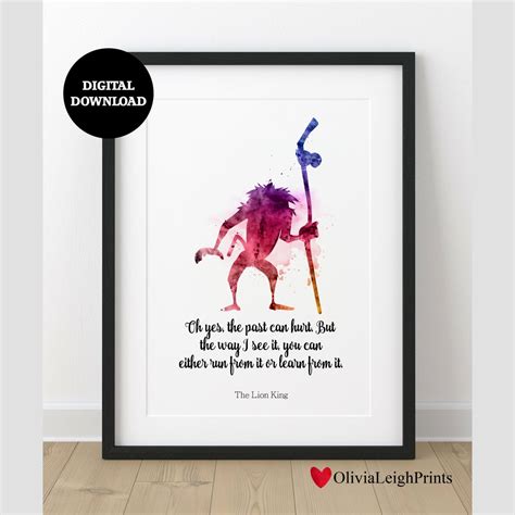 The Lion King Rafiki Quote Print-wall Art-gift-nursery DIGITAL DOWNLOAD ...