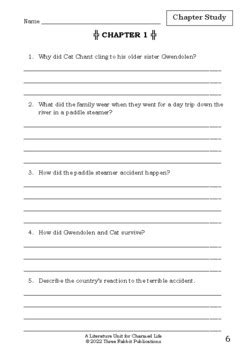 Literature Unit - CHARMED LIFE - Diana Wynne Jones - Novel Study Worksheets