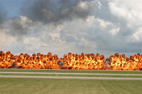 AirVenture Wall of Fire | Massive wall of fire during a WW I… | Flickr