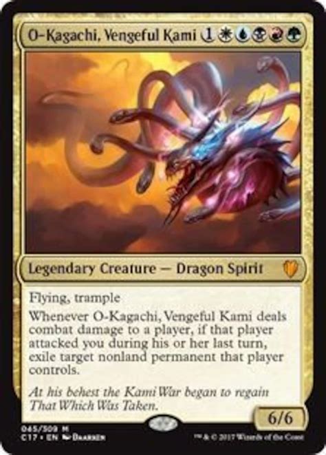 O-Kagachi Vengeful Kami 045/309 Foil Commander 2017 | Etsy