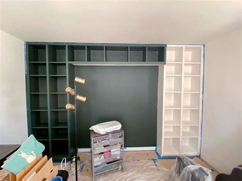 DIY Built-In Bookcase IKEA Hack — We The Dreamers Ikea Billy Bookcase Hack, Wall Bookshelves ...