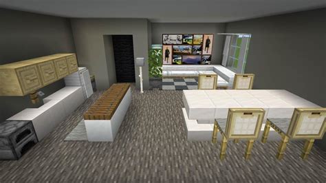 Minecraft Modern House Interior Design - Minecraft Land