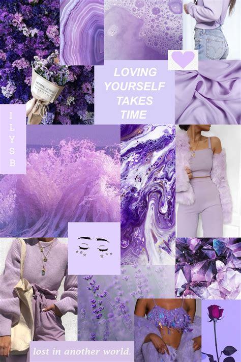 Lavender aesthetic mood board collage Pink Wallpaper Girly, Purple ...