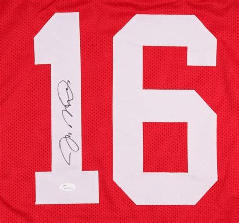 Joe Montana Autographed San Francisco 49ers Stat Jersey, JSA COA | Gridiron Greats: Authentic ...