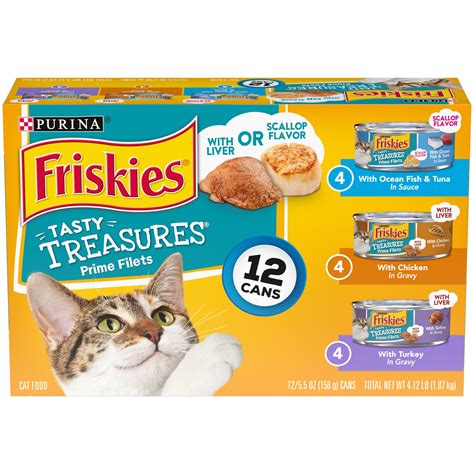 Buy (12 Pack) Friskies Gravy Wet Cat Food Variety Pack, Tasty Treasures ...