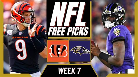 BENGALS vs RAVENS NFL Picks and Predictions (Week 7) | NFL Free Picks ...