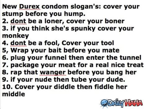 Condom Slogans