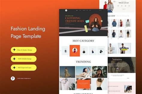 Premium Zill Fashion Landing Page Free Download | IMGPANDA - A Free Resources Website | Landing ...