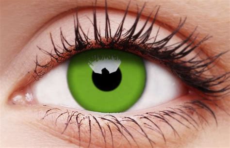 Glow UV Green Contact Lenses - 1 Year