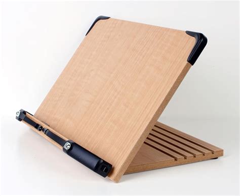 A+ Book Stand BS1500 Portable Adjustable Foldable Reading Desk Wooden ...