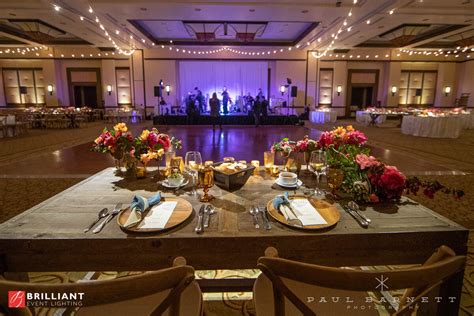 Brilliant Event Lighting — Rancho Bernardo Inn Aragon Ballroom Wedding Lighting