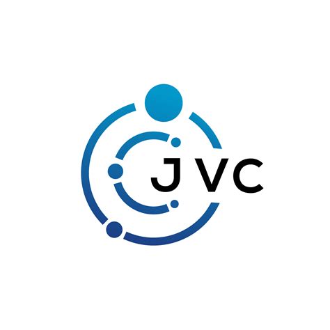 JVC letter technology logo design on white background. JVC creative initials letter IT logo ...