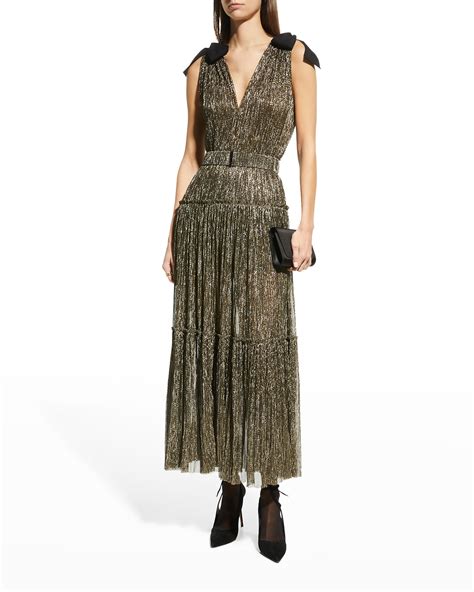 Gold Metallic Dress | Neiman Marcus