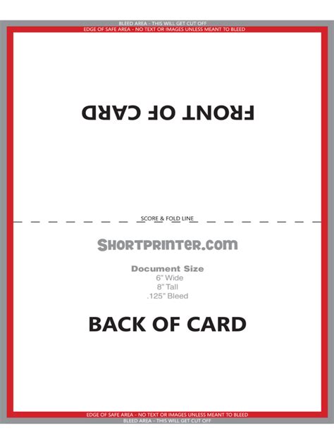 Folded Greeting Card Template - Edit, Fill, Sign Online | Handypdf