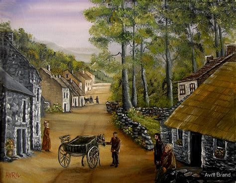 "Old Irish Village" by Avril Brand | Redbubble