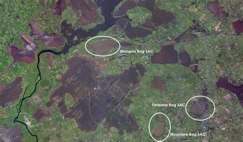 The Living Bog on Twitter: "When looked from above 3 of our raised bog project sites: Mongan ...