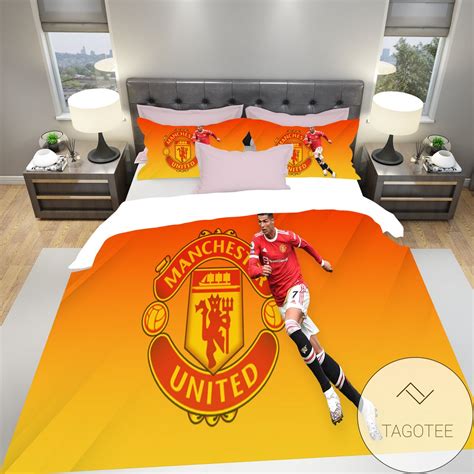 Cristiano Ronaldo Manchester United Football Club Soccer Player 6 Bedding Set 2022 - Alienscustom