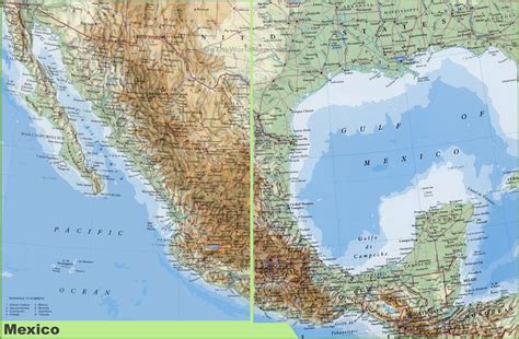 Detailed Mexico Map