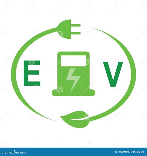 Logo EV Charging Illustration of Electric Car Charging Station Stock Vector - Illustration of ...