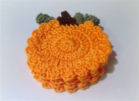 Mi Casa: Crochet Pumpkin Coasters