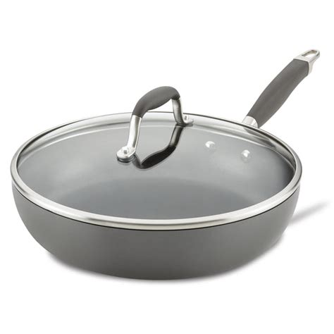 12-Inch Deep Nonstick Frying Pan with Lid | Anolon