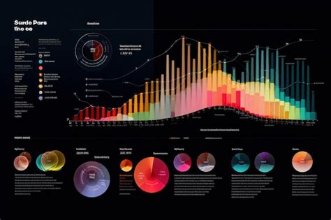 Premium AI Image | Data visualization of graphs Beautiful illustration ...