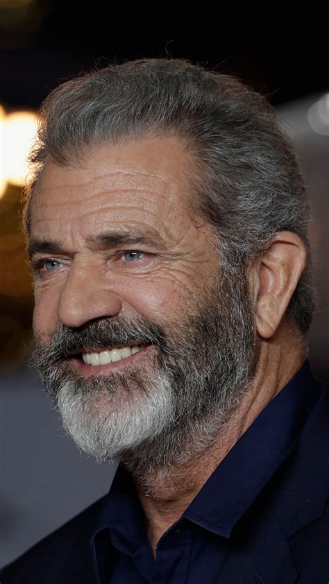 Desktop Wallpapers Mel Gibson Smile beards Old Celebrities 1080x1920