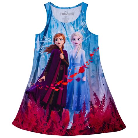 Frozen 2 Girls Sublimated Dress-Large - Walmart.com