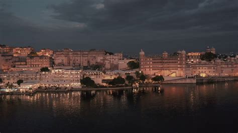 Aerial View Of Udaipur At Night Rajasthan Stock Footage SBV-347278075 ...