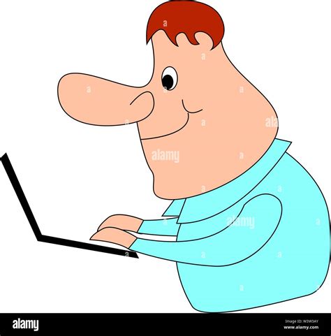 Man with big nose, illustration, vector on white background Stock Vector Image & Art - Alamy