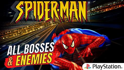 Spider-Man | PS1 | Game 🎮 | Bosses & Enemies |No Damage - YouTube