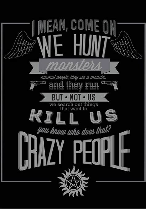 Crazy People, Supernatural Quotes HD phone wallpaper | Pxfuel